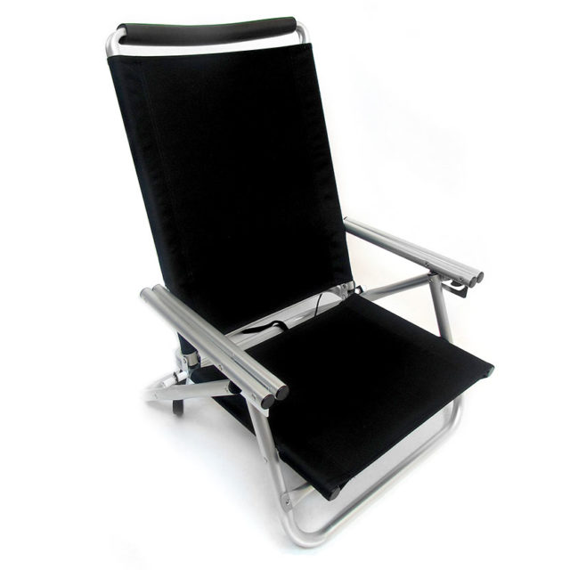 Imprinted Low Boy 3 Position Reclining Aluminum Beach Chair Position Reclining Aluminum Beach Chair